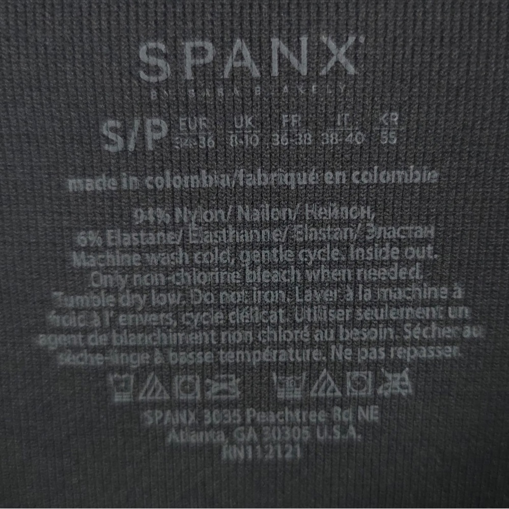 NWT SPANX BLACK CAMO Look At Me Now Seamless Leggings FL3515 Size S/P, M,L - Picture 11 of 12
